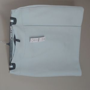 White House Black Market Light Aqua Boot Skirt